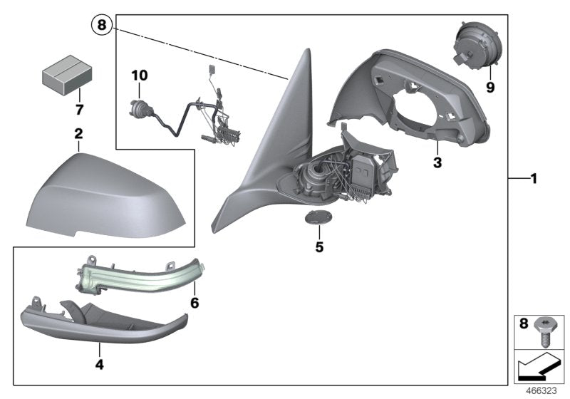 Genuine BMW 51169449378 F39 G29 Housing Lower Section, Right SHADOW-LINE (Inc. X2) | ML Performance EU EU Car Parts