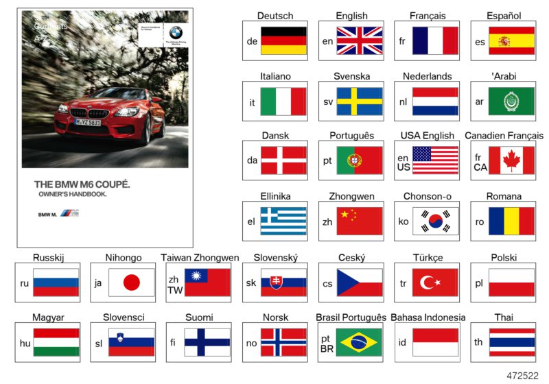 Genuine BMW 01402926041 Owner's Manual For M6 EN US (Inc. M6) | ML Performance EU EU Car Parts