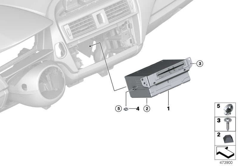Genuine BMW 61139322724 Clip (Inc. 220dX, X3 30iX & 730d) | ML Performance EU EU Car Parts