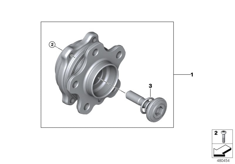 Genuine BMW 31206893780 G07 Wheel Hub With Bearing (Inc. X7) | ML Performance EU EU Car Parts