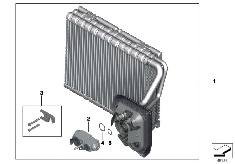 Genuine BMW 64116805503 G30 Evaporator (Inc. 745LeX, 530e & 740Le) | ML Performance EU EU Car Parts