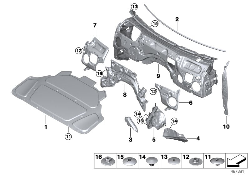 Genuine BMW 51487436901 G20 G21 Noise Insulation, Side Panel, Left (Inc. 330d, M340i & 320i 1.6) | ML Performance EU EU Car Parts
