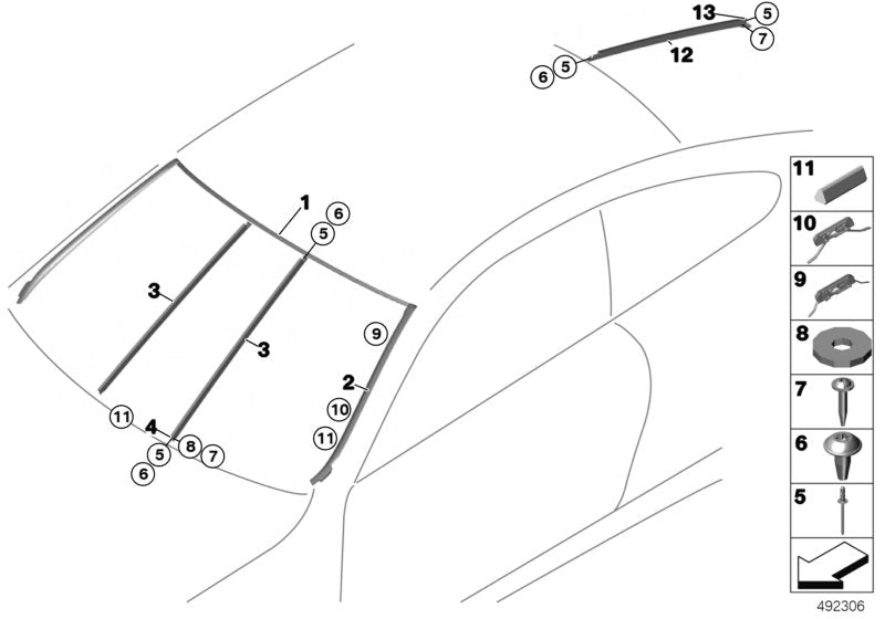 Genuine BMW 41008427604 Blind Rivet, Countersunk Head M5 (Inc. M4 GT4 & M6 GT3) | ML Performance EU EU Car Parts