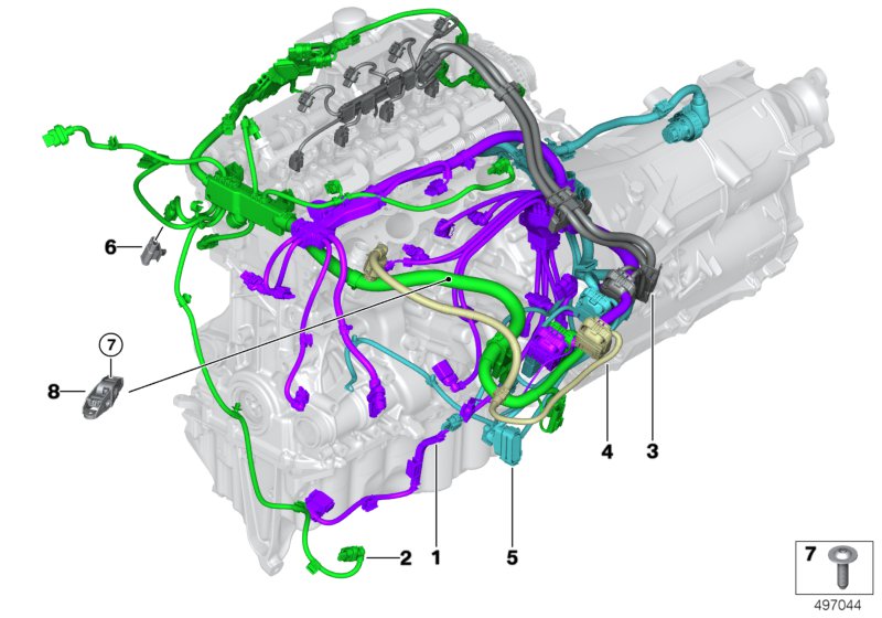 Genuine BMW 12518682011 G30 Wiring Harness, Eng. Sensoric Module 2 (Inc. 530e) | ML Performance EU EU Car Parts