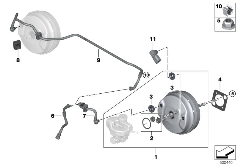Genuine BMW 34336883988 G01 G02 Repair Kit Power Brake Unit (Inc. X3 & X4 20iX) | ML Performance EU EU Car Parts