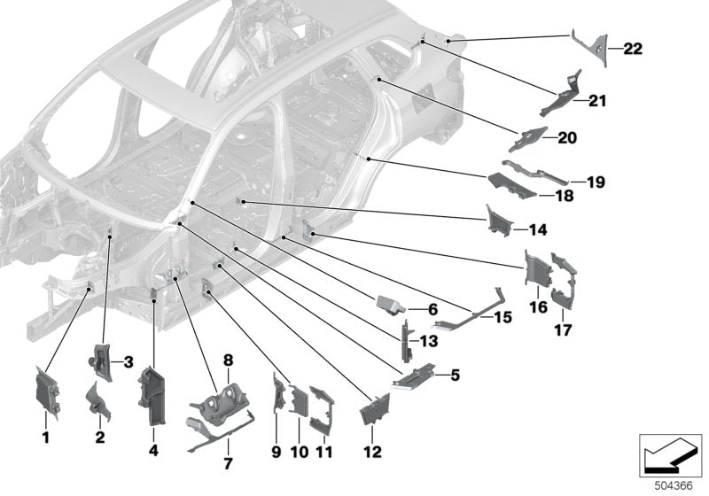 Genuine BMW 41007478538 G07 G05 G06 Moulded Part,Entrance Outside,Rear Right (Inc. X7 50iX, X5 30iX & X6 40i) | ML Performance EU EU Car Parts