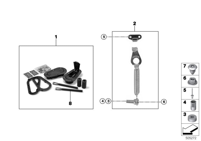 Genuine BMW 41317742892 Riveted Nut M8 (Inc. M235i Racing) | ML Performance EU EU Car Parts