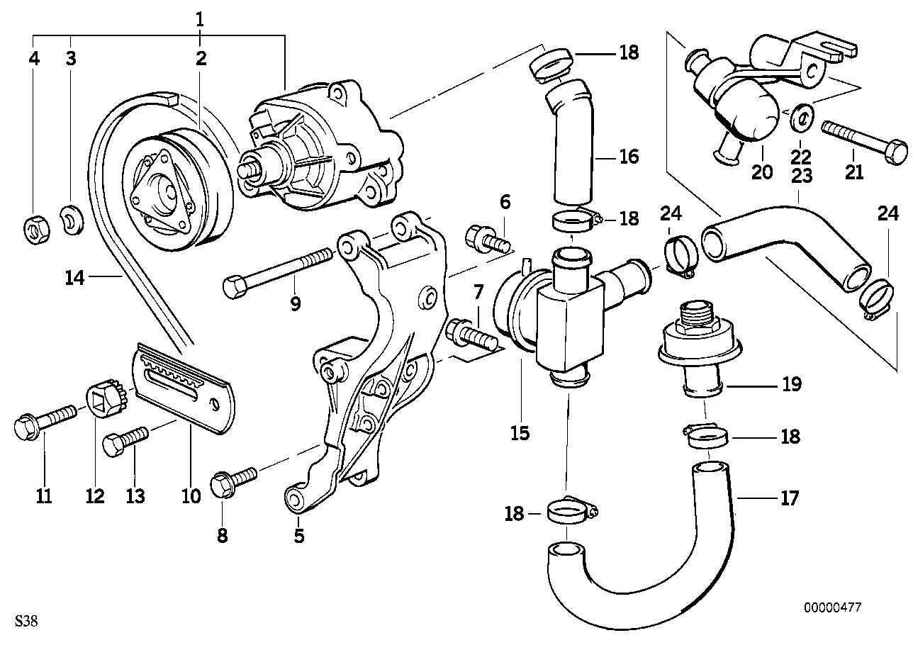 Genuine BMW 11721312910 E34 Hose (Inc. M5 3.6) | ML Performance EU EU Car Parts
