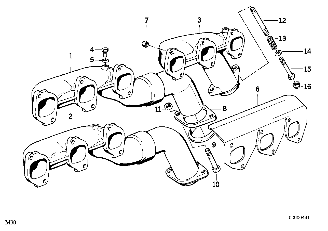 Genuine BMW 11621716884 E24 E28 E34 Stud Bolt M8X95 (Inc. 535i, 730iL & 530i) | ML Performance EU EU Car Parts
