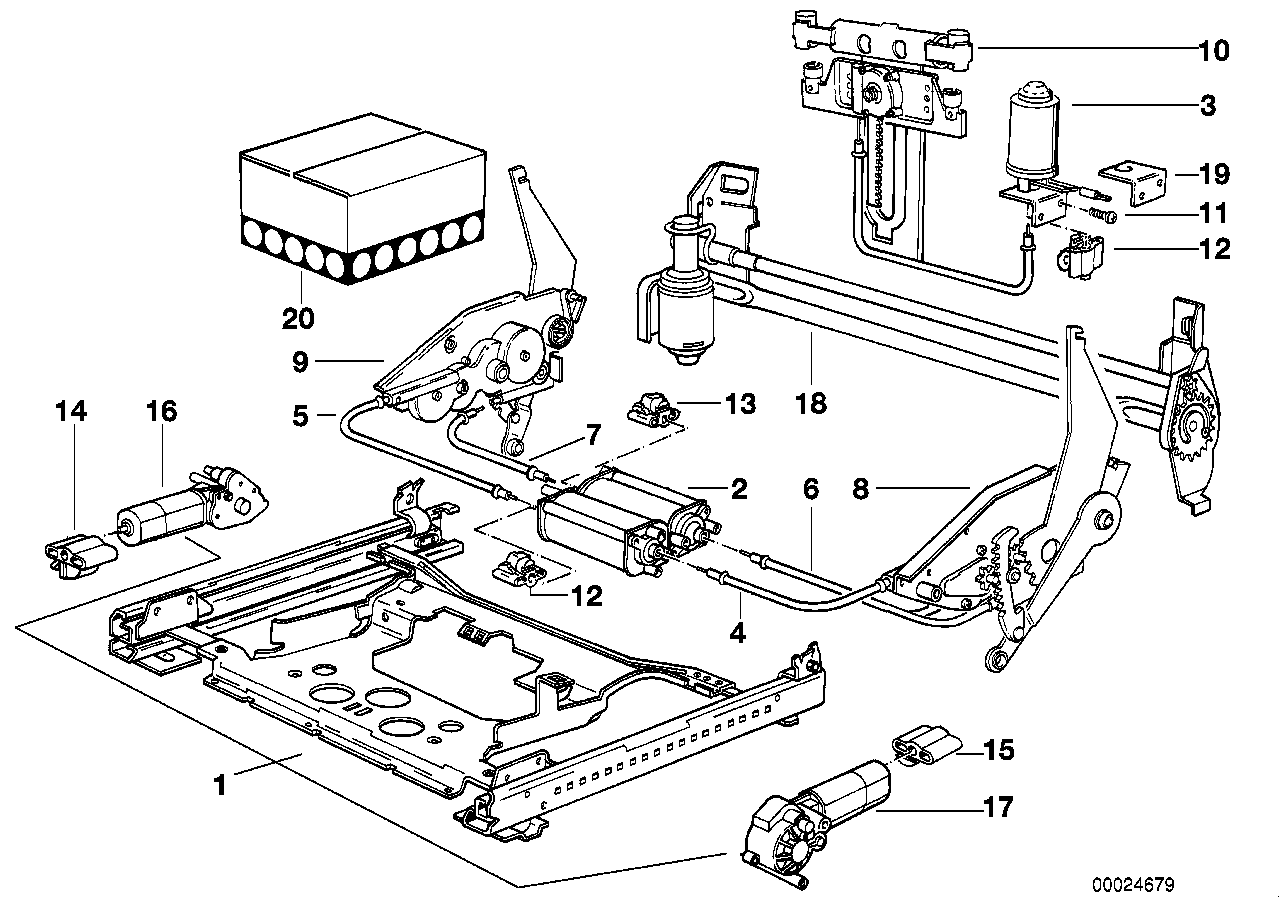 Genuine BMW 52101964178 E34 E32 Gearbox Right RHW/BOSCH (Inc. 750i, 520i & 518i) | ML Performance EU EU Car Parts