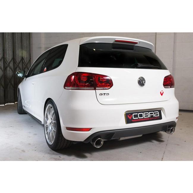 Cobra Exhaust VW Golf GTD (Mk6) 2.0 TDI (5K) (09-13) GTI Style Cat Back Performance Exhaust